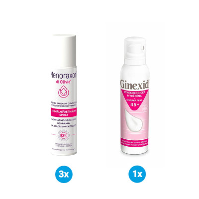 Dermální sprej s extra panenským olivovým olejem + intimní hygiena po menopauze